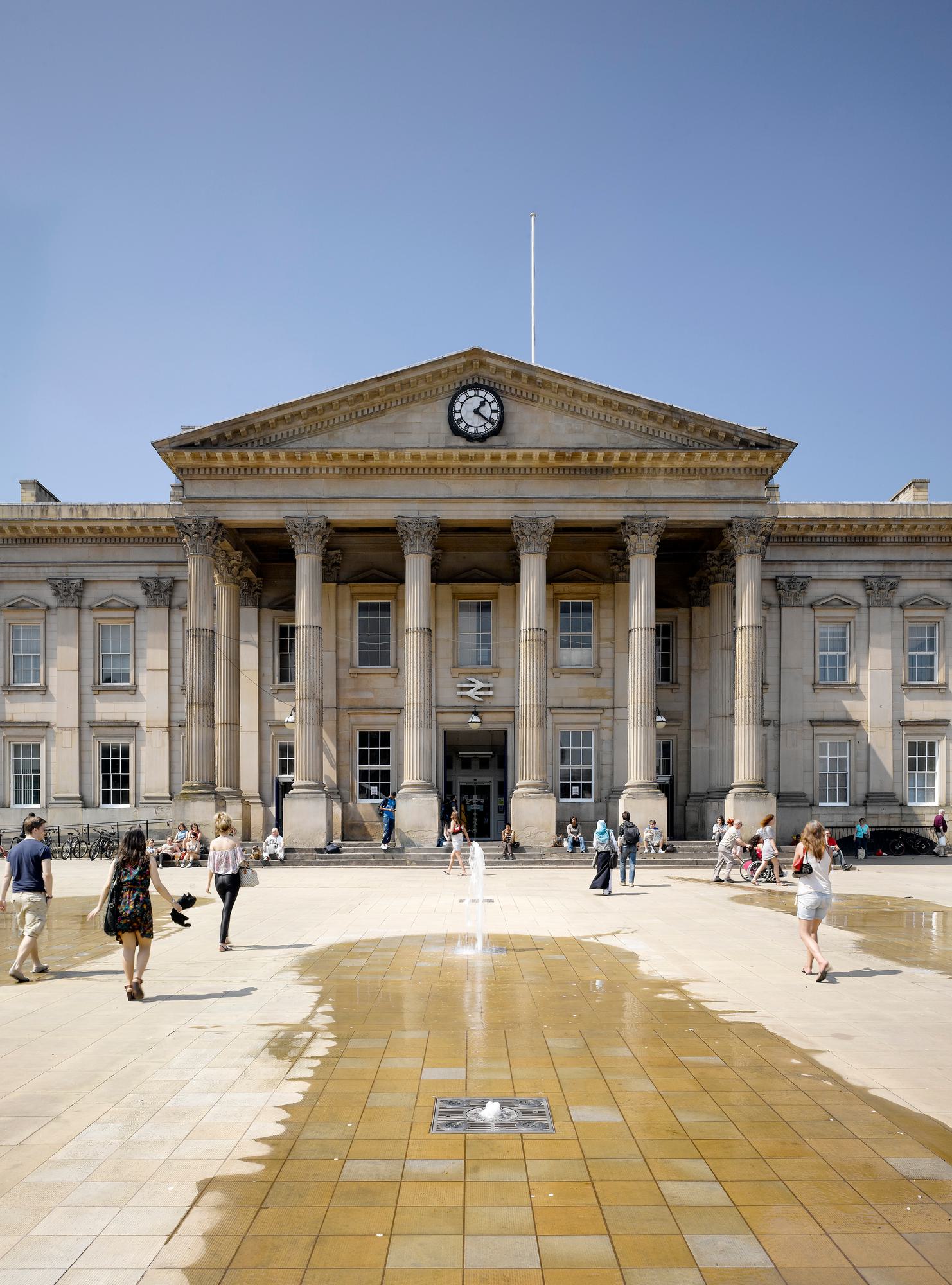 Huddersfield Station has a Grade I listed facade