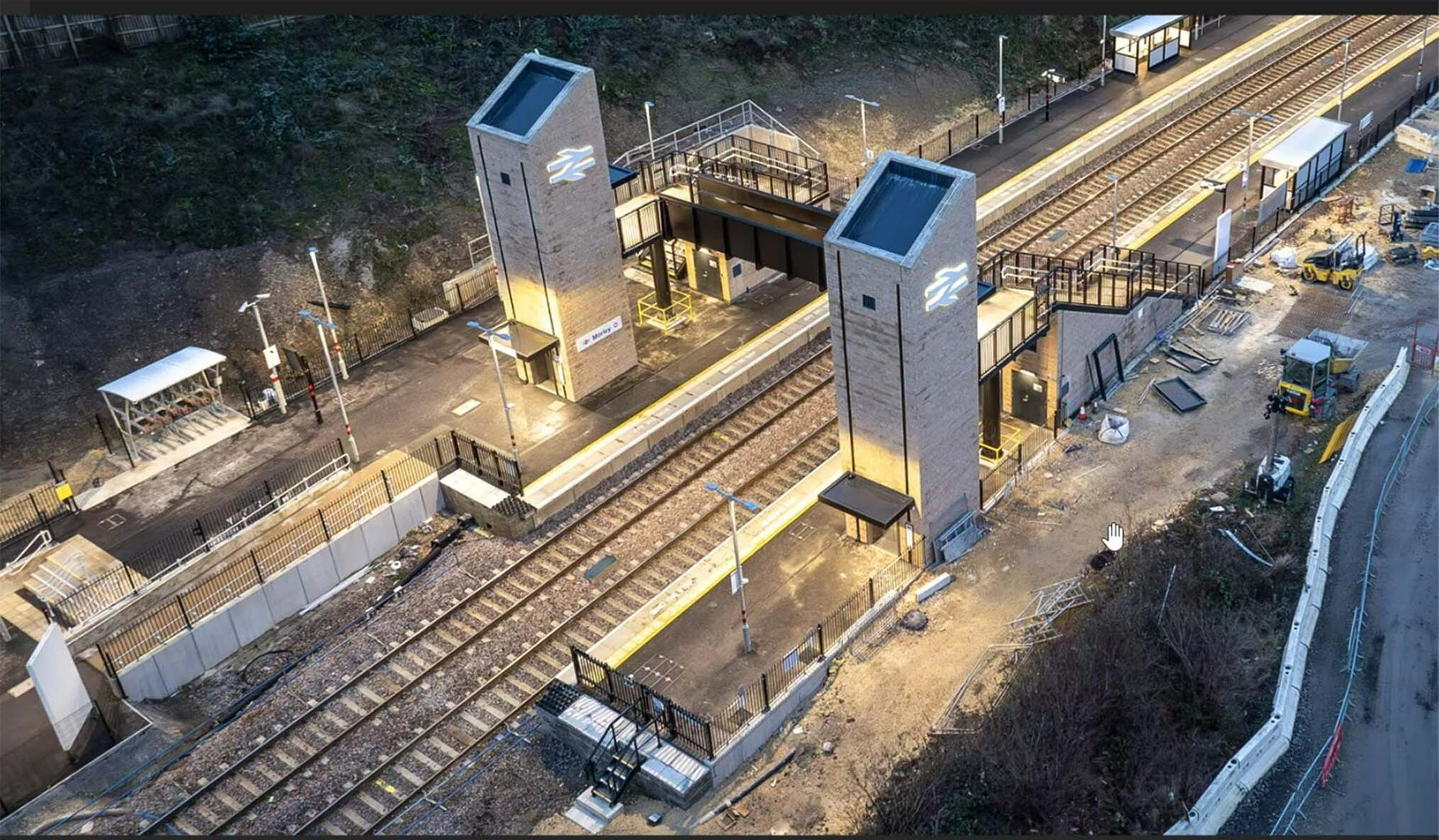 Morley Stations works as seen by drone