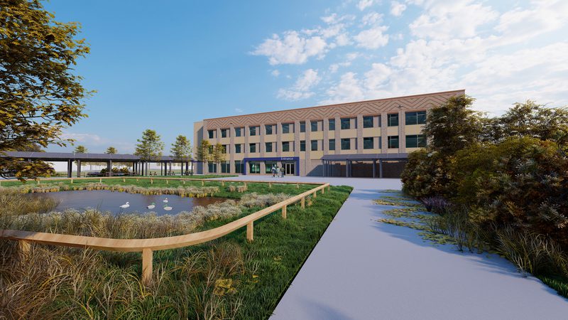 Upton By Chester Consultation Image 03 Approach from Leisure Centre