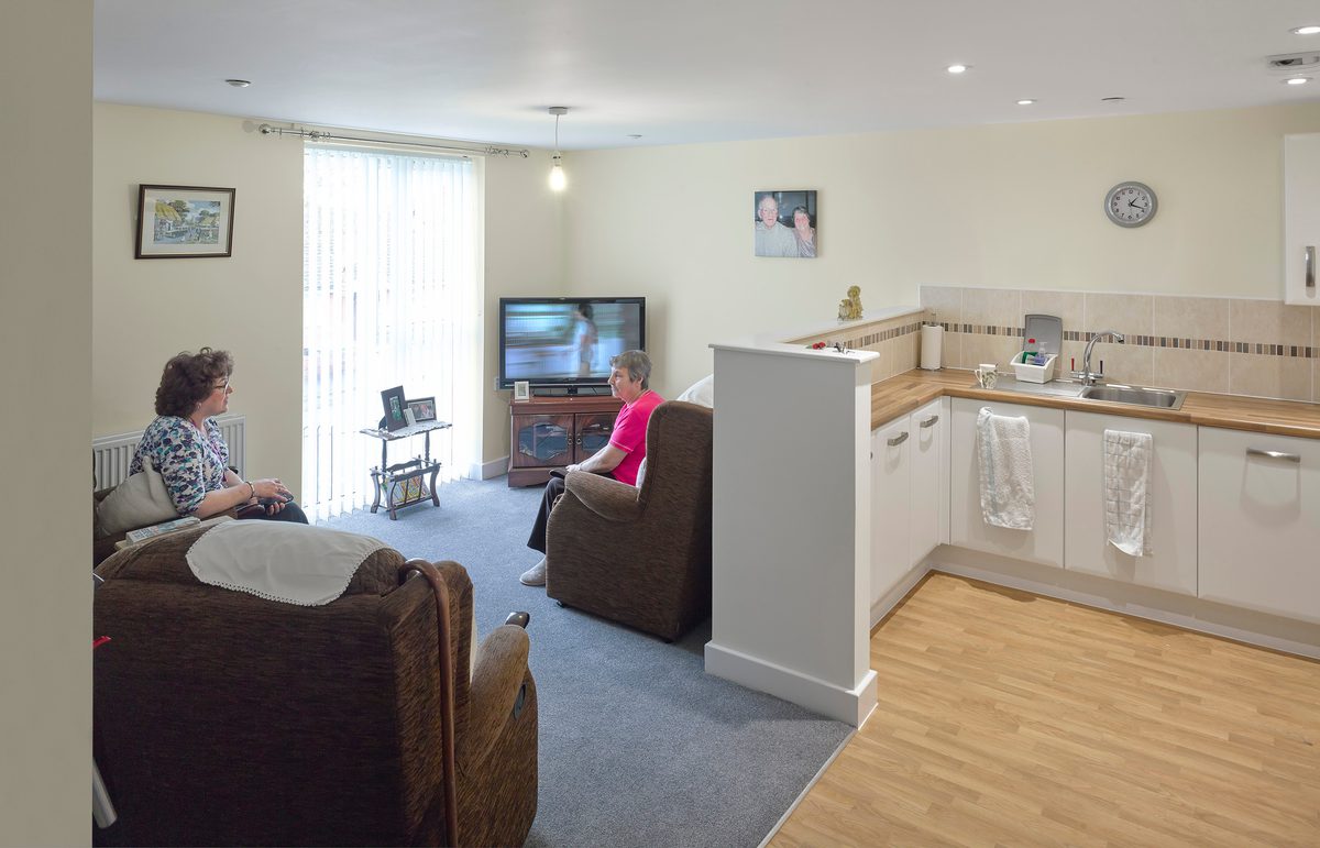 An open plan living area in one of the Independent Living Schemes in Vico Homes' property portfolio.