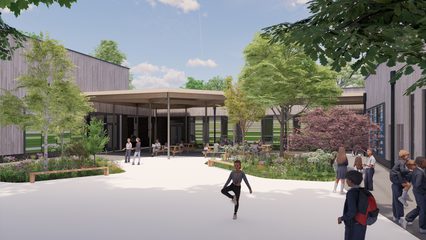 AHR School Woodside Primary School Architecture Hertfordshire Courtyard 65 70