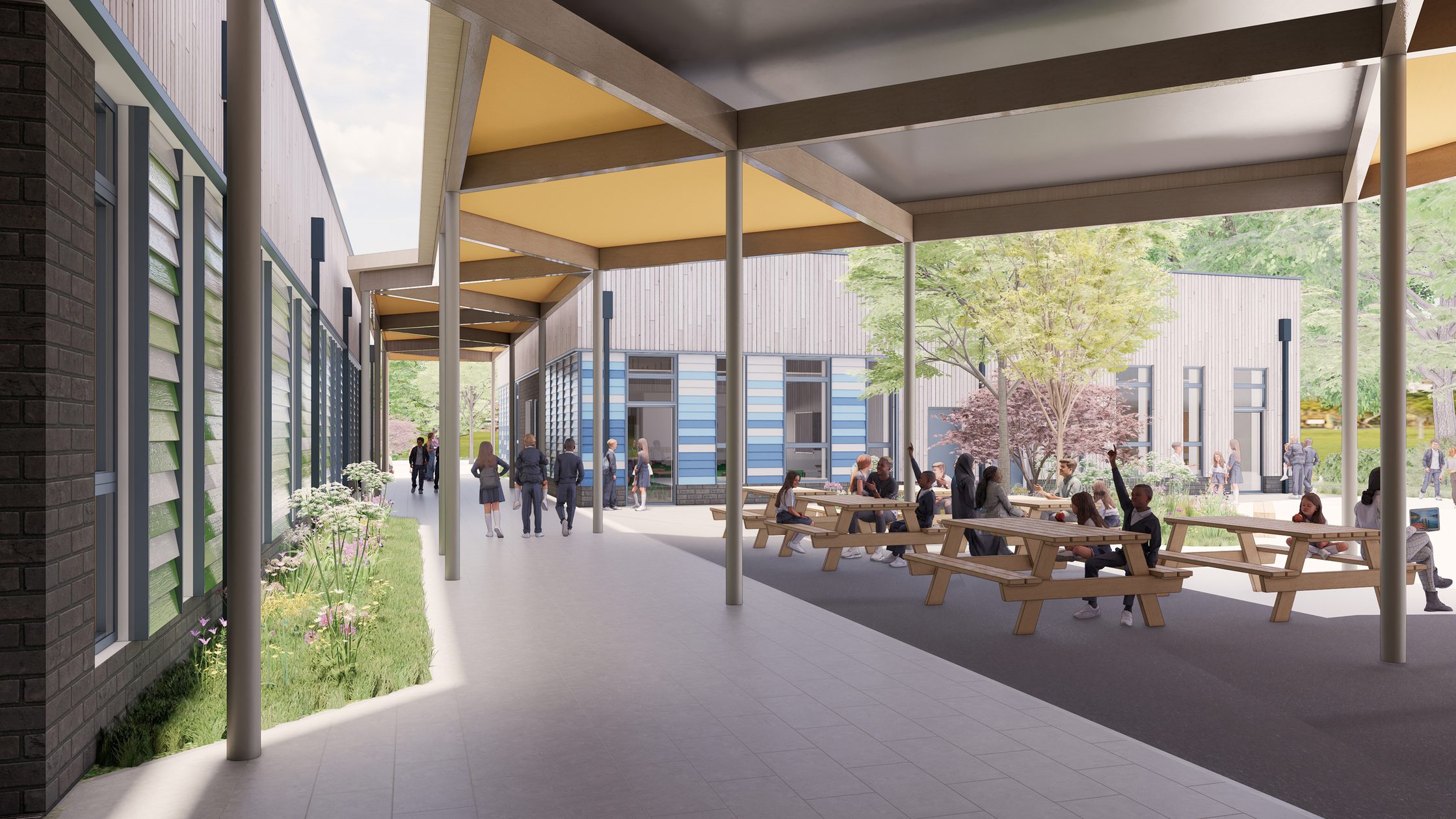 AHR School Woodside Primary School Architecture Hertfordshire Dining 65 70
